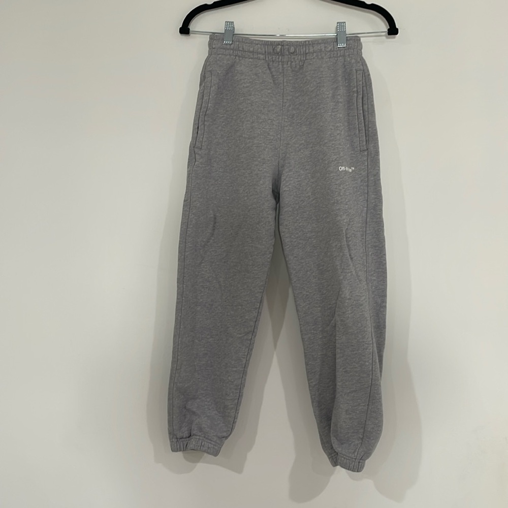 Off- White grey kids sweat pants